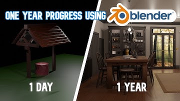 1 Year Blender Progress As a Beginner 3D Artist - Short Film