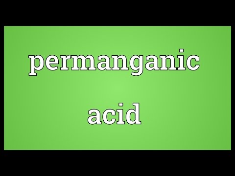 Video: Formula për acidin permanganik?