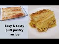 how to make easy chicken puff pastry pie recipe
