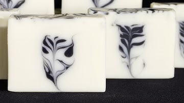 Secret Feather Swirl Soap Making