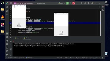 Python Socket Chat Application with GUI(tkinter)