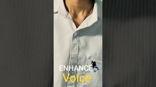 Enhance your voice quality in just one click 🔊 l #shorts