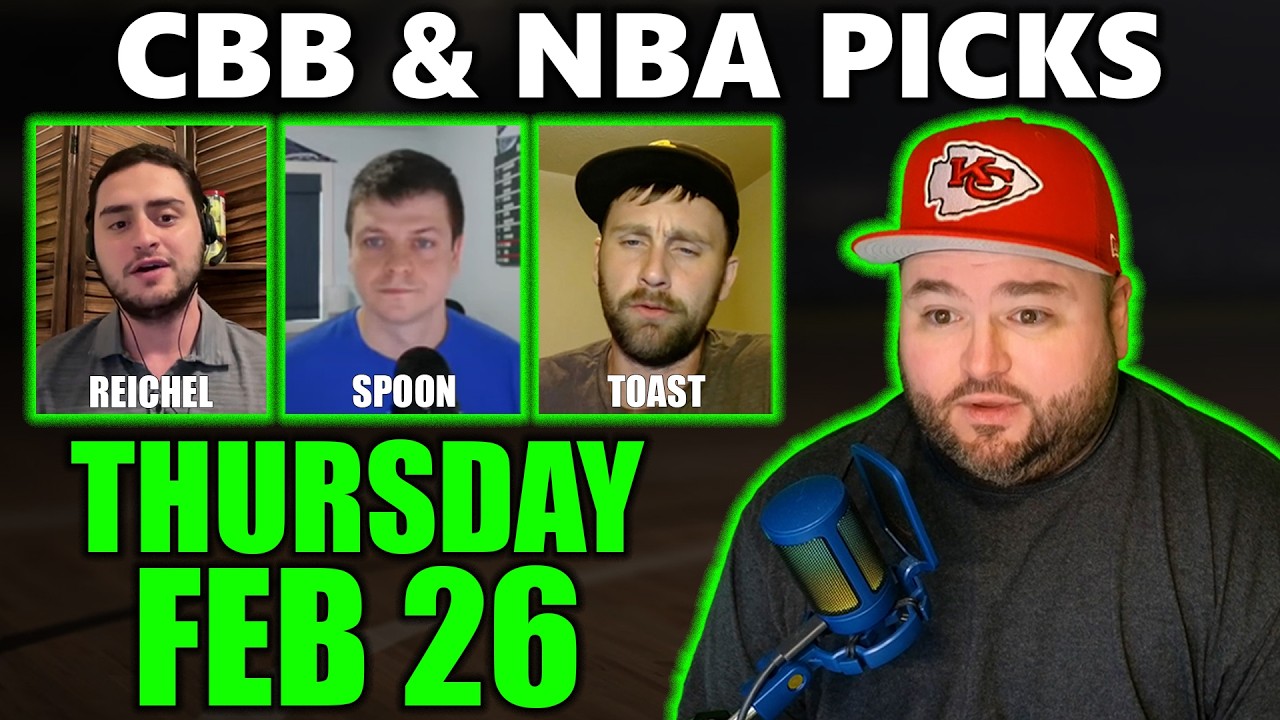 College Basketball & NBA Picks with Kyle Kirms | Thursday February 26th