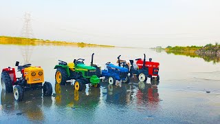 Muddy Auto Rikhshaw And Tractor Help JCB And Water Jump Muddy Cleaning Part 2| Tractor Video|JCB