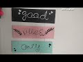 Good vibes only wall hanging | Cardboard DIY | Wall Decor #diy​ #homedecor​#wallhangingcraft​ #craft