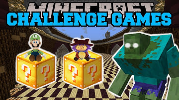 Minecraft: MUTANT ZOMBIE CHALLENGE GAMES - LUCKY BLOCK MOD - MODDED MINECRAFT