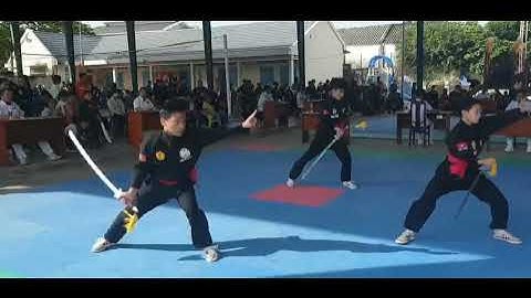 Huy chương bạc nội dung Tập thể Liên hoa kiếm - Giải võ cổ truyền huyện Đất Đỏ mở rộng năm 2022