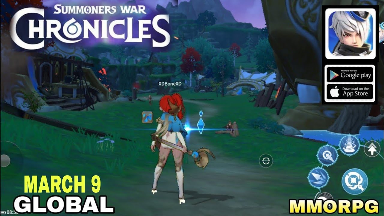 summoners War chronicles Gameplay Global New MMORPG For Android/ios
