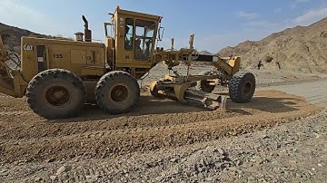 Subbase Mixing with motor grader 14g 