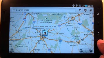 Samsung Galaxy TAB 7" -  Google Maps