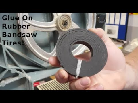 How To Glue On a Rubber Bandsaw Tire! EthAnswers