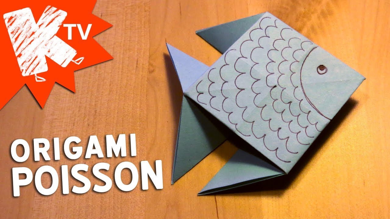 Poisson en papier origami facile YouTube