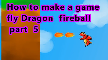 How to make a game using Godot game engine fly Dragon part  5