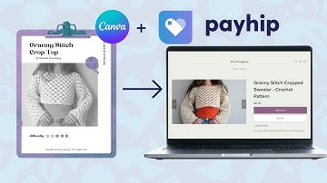 How to Create & Sell Digital🧶Crochet Patterns (Using FREE Tools!) // Canva and Payhip! 🤝Dream Team ✨