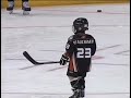 Francois Beauchemin and Son Warm Up for Anaheim Ducks Skills Showdown