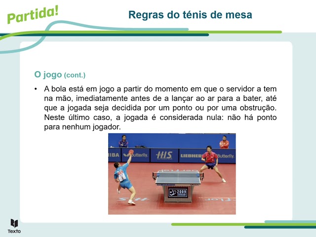 Regras do Tênis de Mesa - Regras básicas e Principais regras - Esportes