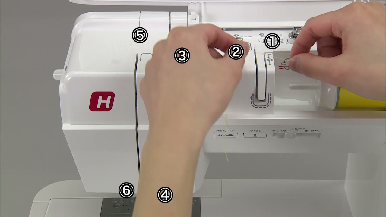 mycrie（ミクリエ） FFH-6000 07 上糸の準備 - YouTube