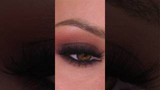 Cream eyeshadow sticks make this dark brown smokey eye EASY! | Shonagh Scott #shorts