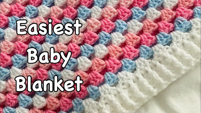 Tributary Free Beginner Crochet Baby Blanket Pattern » Make & Do Crew