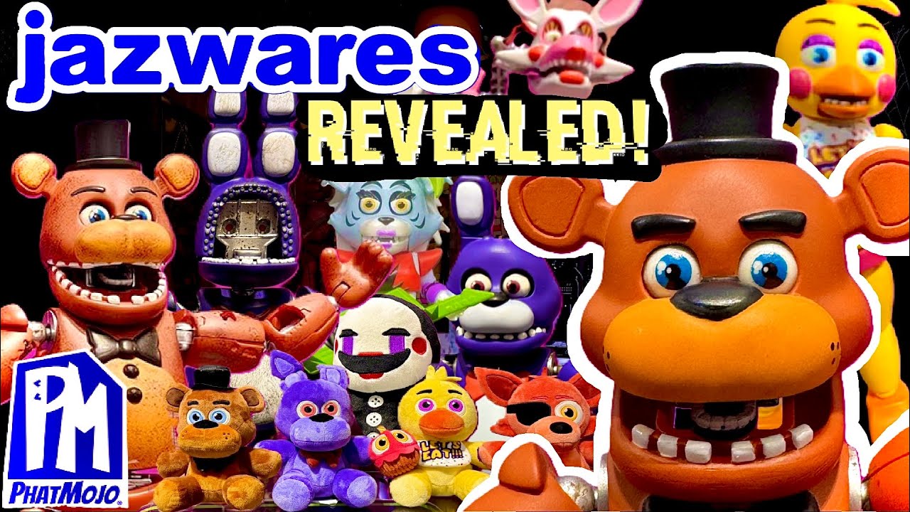 FNAF JAZWARES MERCH OFFICIALLY REVEALED! - Action Figures, Plushies ...
