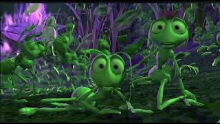 Flink Attack By King Grasshopper / Bugs Life 1998 Clip VFX / Klasky Csupo 2001