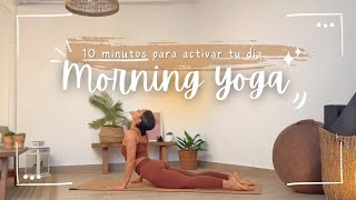 MORNING YOGA 10 MINUTOS | Yoga para la MAÑANA 🧘🏻‍♀️ Activa tu cuerpo y tu día de forma suave 🙏🏼 by Emevegana - María García 418 views 1 month ago 10 minutes, 5 seconds