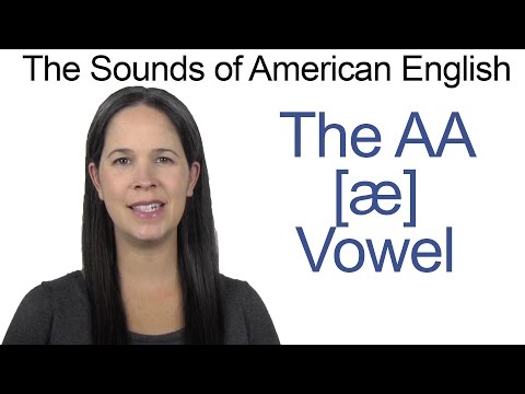 American English Aa Ae Vowel How To Make The Aa Vowel Youtube