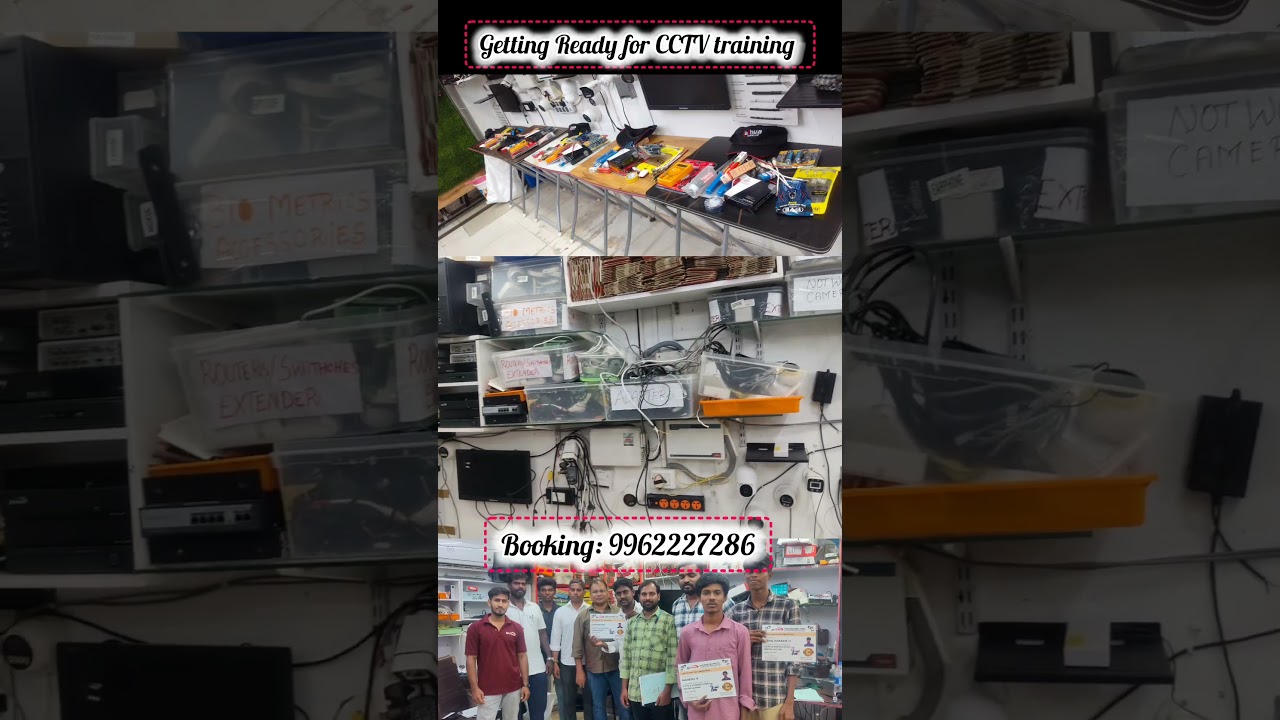 Getting Ready for CCTV camera installation training in Chennai 