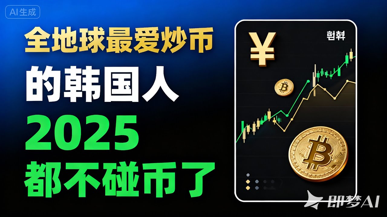 連最愛炒幣的韓國人都不碰幣了，80%交易量暴跌背後的恐怖真相#eth #比特幣#泡菜溢價#韓國股市#AI #以太坊#加密貨幣#ETF #數字貨幣#