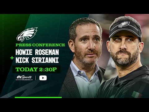 Howie Roseman and Nick Sirianni press conference | Today at 2:30 pm