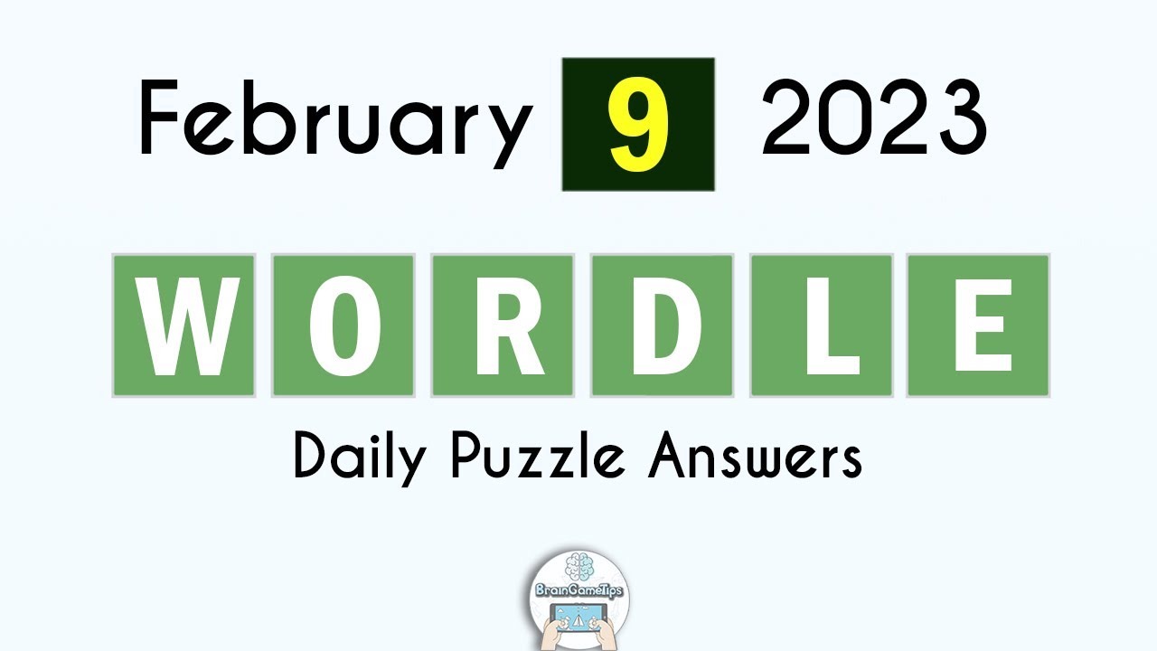 Wordle February 9 2023 Today Answer YouTube