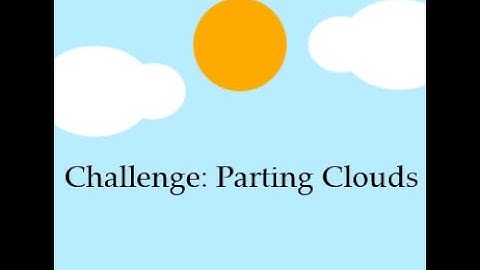 How To Do The Challenge: Parting Clouds on Khan Academy, Javascript.