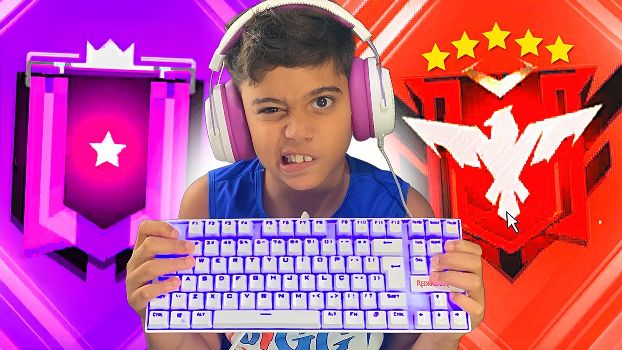 MEU IRMÃOZINHO PEGOU MESTRE PELA PRIMEIRA VEZ NO NOVO PC GAMER! 😍