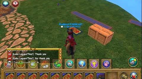Wizard 101 - How to make a carpet float.wmv