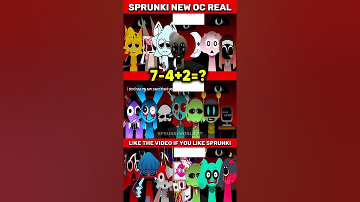 🎁WOW! Sprunki Incredibox Sprunki NEW OC REAL All Characters Horror Phase MOD Mix