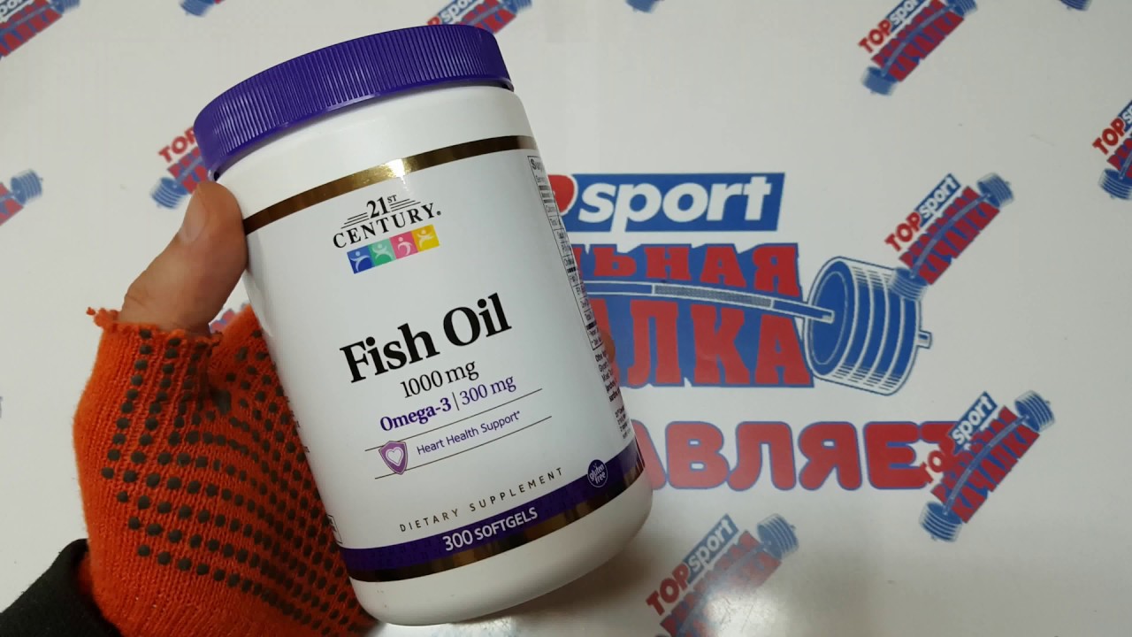 Fish Oil, Omega 3, 1000 mg, 21st Century iherb YouTube