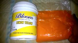 Bloom Lemon Yellow Synthetic Food Colour Powder Review