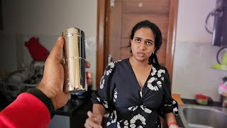 Nangoskra Coffee filter tharsidru Moulya 😍 ☕ | Pratheek, Moulya, Daily vlogs 