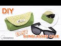 DIY EASY SUNGLASSES CASE | How to sew Glasses Pouch & Free Pattern [sewingtimes]