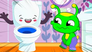 Groovy The Martian & Phoebe learn to use the potty ⭐ Go to use the toilet when you need to