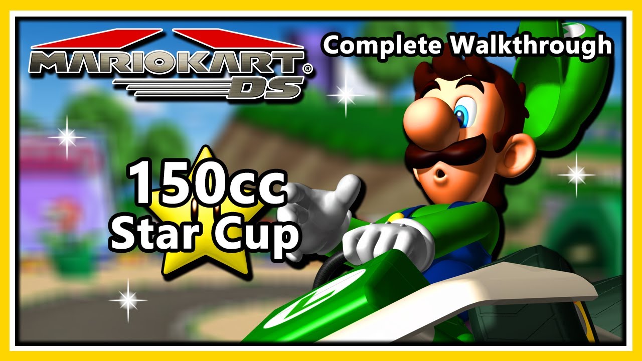 Mario Kart DS - Complete Walkthrough | 150cc Star Cup
