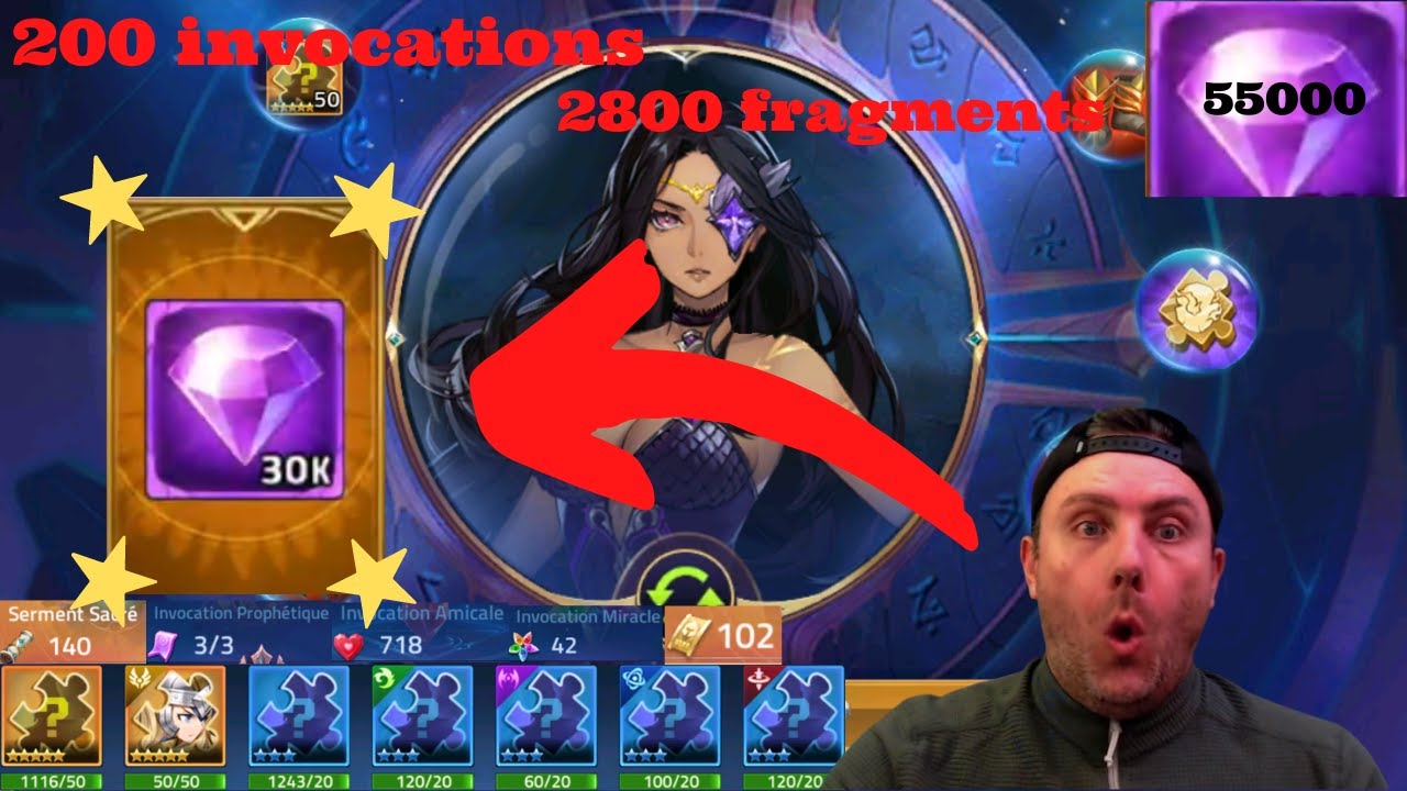 ML Adventure tirage incroyable  incredible summons  200 summons and 2800 shards FREN