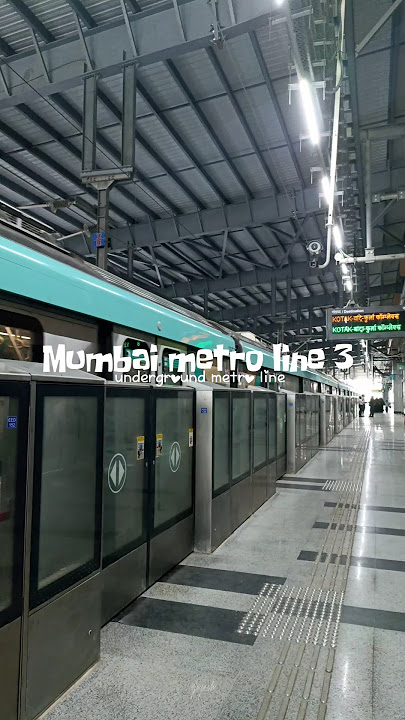 Mumbai metro line 3 || Aqua line Mumbai first underground Metro full vlog| #metro #mumbai #short