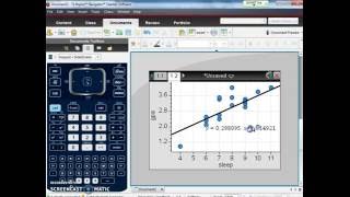 TI Nspire: Scatter Plots and Best-Fit Line