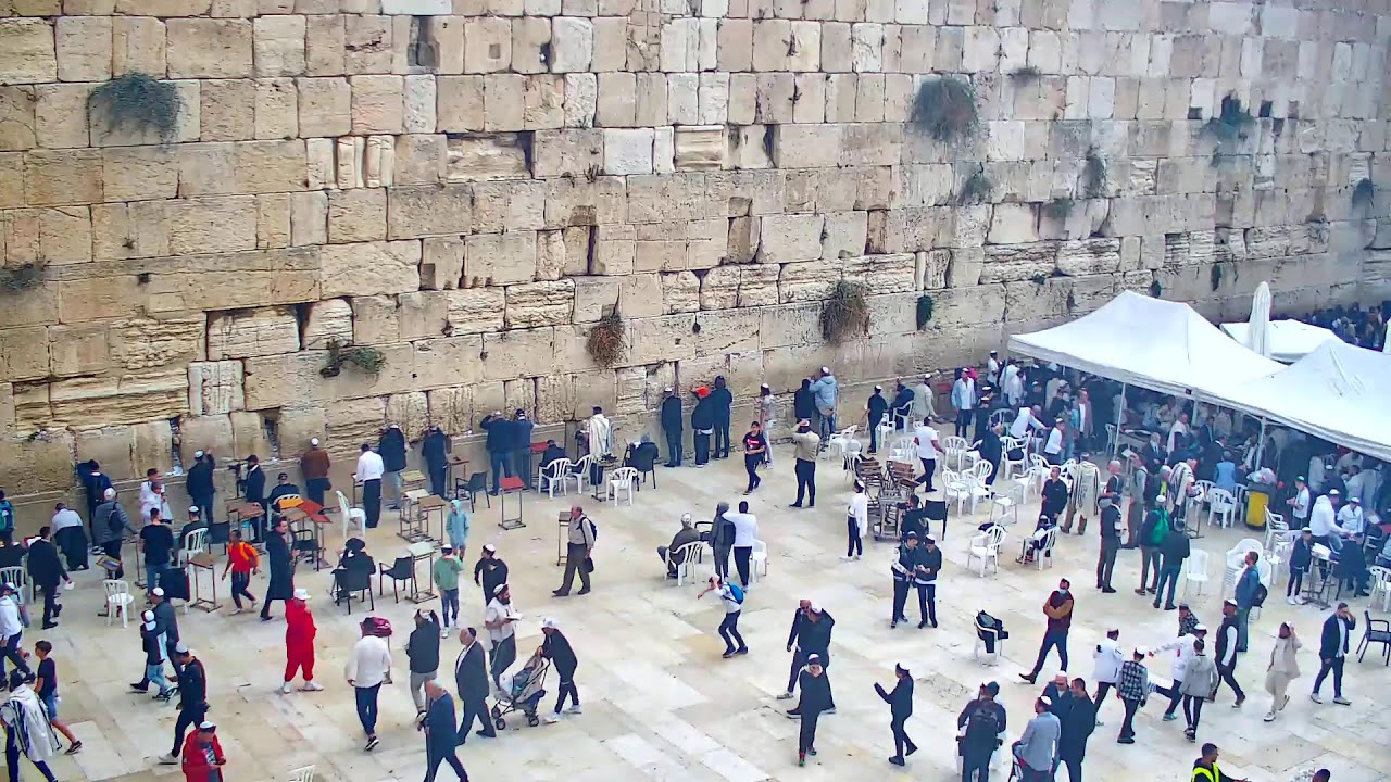 The Western Wall - Prayers Plaza Live Cam | מצלמות הכותל המערבי - רחבת התפילה