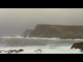 Powerful thunderstorm  ocean sounds for sleep or study  heavy rain  stormy sea  4k