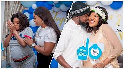Toyin Aimakhu cried during her baby shower