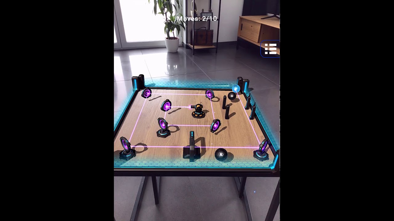 CyberLaser Gameplay inside | Augmented Reality game | ar game