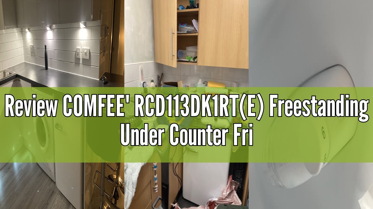 Review COMFEE' RCD113DK1RT(E) Freestanding Under Counter Fridge, with Freezer Compartment, Temperatu