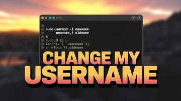 How Do I Change My Username in Linux/Guide? [GUIDE]